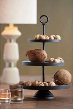 Light & Living Etagère Marozu - Zwart - 3 Laags 7 Light & Living Etagère Marozu - Zwart - 3 Laags -Merkloos Verkoopwinkel 803x1200 5