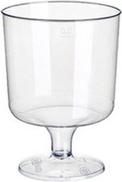 Glazen Voor Rode Wijn, PS 0,2 L Ø 7,2 Cm · 10 Cm Glashelder (60 Stuks) Merk Papstar (6x10 Stuks)