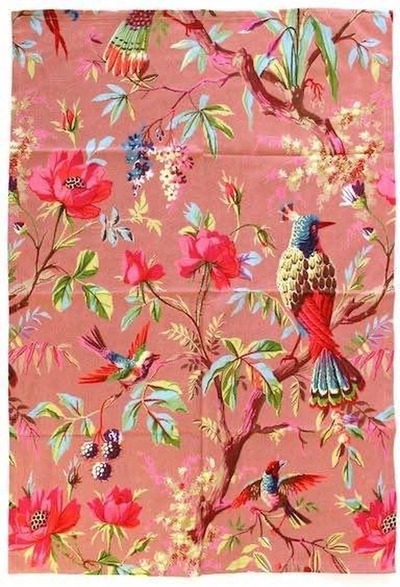 Theedoeken - Set Van 2 - Paradise - Oudroze - 70x50cm 2 Theedoeken - Set Van 2 - Paradise - Oudroze - 70x50cm - Afbeelding 2