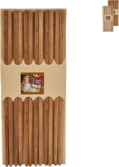 Merkloos 12 Paar Chopsticks - Bamboe - Sushi Eetstokjes - Lengte 24 Cm -Merkloos Verkoopwinkel 859x1200