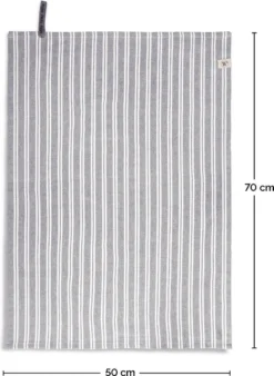 Walra Theedoeken Dry With Cubes, Stripes & Blocks - Keukenhanddoeken 3 X 50x70cm - Theedoeken En Keukendoeken Set 100% Katoen - Off Black -Merkloos Verkoopwinkel 877x1200 4