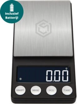 Ease Electronicz Digitale Mini Precisie Keukenweegschaal - 0,01 Tot 500 Gram - 14.2 X 7.5 Cm - Pocket Scale Op Batterij - Weegschaal Keuken