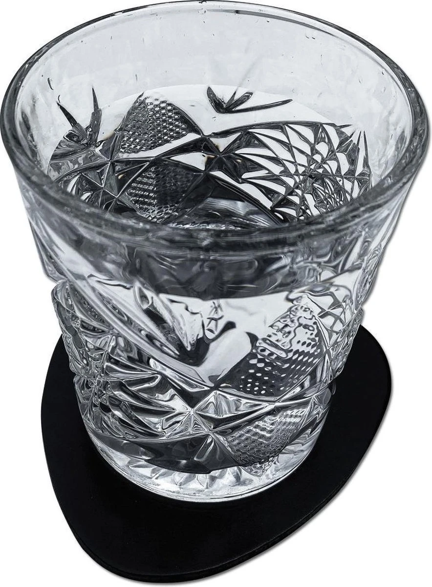 Brute Strength - Onderzetters Voor Glazen - Leer - Zwart - Semi Rond - 6 Stuks 7 Brute Strength - Onderzetters Voor Glazen - Leer - Zwart - Semi Rond - 6 Stuks - Afbeelding 7