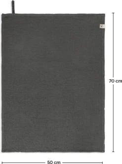 Walra Theedoeken Dry With Cubes, Stripes & Blocks - Keukenhanddoeken 3 X 50x70cm - Theedoeken En Keukendoeken Set 100% Katoen - Off Black -Merkloos Verkoopwinkel 889x1200