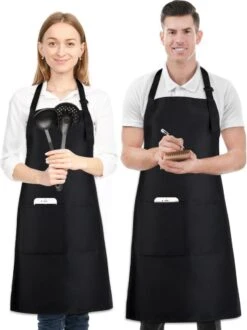 Keukenschort - Zwart - Kookschort - Schort - Restaurant - Met 2 Zakken En Verstelbaar Koord - Voor Mannen En Vrouwen - BBQ - Waterbestendig - Multifunctioneel 15 Keukenschort - Zwart - Kookschort - Schort - Restaurant - Met 2 Zakken En Verstelbaar Koord - Voor Mannen En Vrouwen - BBQ - Waterbestendig - Multifunctioneel -Merkloos Verkoopwinkel 897x1200 1