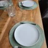 Merkloos Placemats ROND - Placemat - 4 STUKS - Rond - 38 Cm - Luxe - Onderlegger - Mint Groen