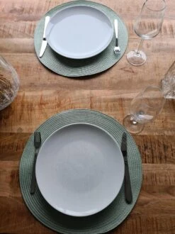 Merkloos Placemats ROND - Placemat - 4 STUKS - Rond - 38 Cm - Luxe - Onderlegger - Mint Groen -Merkloos Verkoopwinkel 899x1200 28
