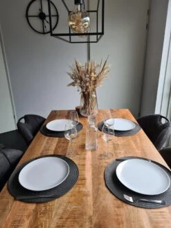 Merkloos Placemats - Rond - 38 Cm - 4 Stuks - Onderlegger - Hitte Bestendig - Donker Grijs - Luxe Uitstraling 8 Merkloos Placemats - Rond - 38 Cm - 4 Stuks - Onderlegger - Hitte Bestendig - Donker Grijs - Luxe Uitstraling -Merkloos Verkoopwinkel 899x1200 32