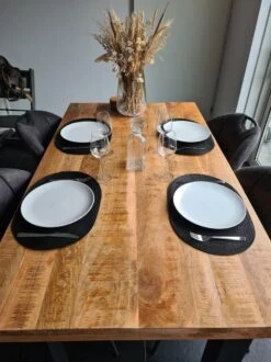 Merkloos EVER HOME Placemats- 4 STUKS - Ovaal - Placemat - Zwart - 45x30cm -Merkloos Verkoopwinkel 899x1200 37