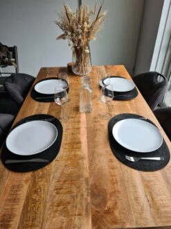 Merkloos EVER HOME Placemats- 4 STUKS - Ovaal - Placemat - Zwart - 45x30cm -Merkloos Verkoopwinkel 899x1200 38