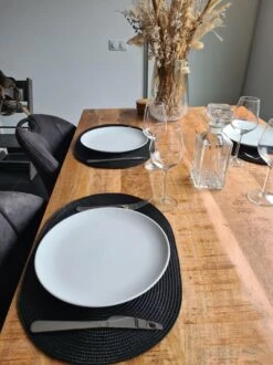 Merkloos EVER HOME Placemats- 4 STUKS - Ovaal - Placemat - Zwart - 45x30cm -Merkloos Verkoopwinkel 899x1200 39