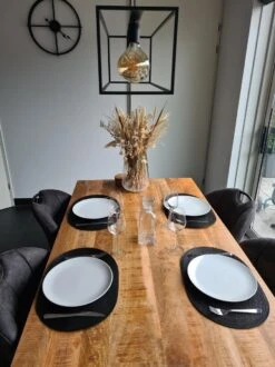 Merkloos EVER HOME Placemats- 4 STUKS - Ovaal - Placemat - Zwart - 45x30cm -Merkloos Verkoopwinkel 899x1200 40