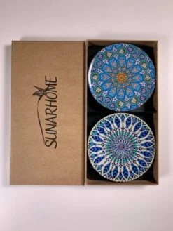 Onderzetters - Set Van 6 - Rond - Onderzetters Voor Glazen - Bohemian - Oosterse - Mandala Design - Coasters - Moederdag Cadeau -Merkloos Verkoopwinkel 900x1200 28