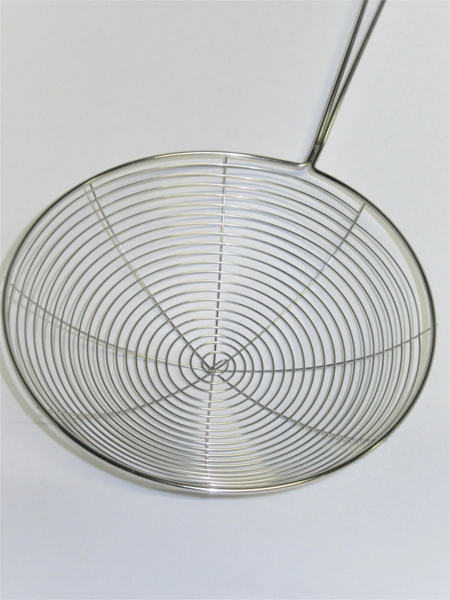 Frituurschep / Schuimspaan Metaal RVS 38cm 3 Frituurschep / Schuimspaan Metaal RVS 38cm - Afbeelding 3
