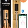 Vulpes Kitchen® Vleesthermometer Pro - Draadloos - Bluetooth & App - 2 In 1 Oventhermometer - RVS & Fast Charger - 30 Meter