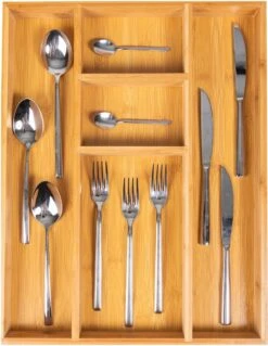 Coninx Bestekbak Bamboe 36CM Breed - Besteklade - Opbergbak - Duurzaam - Voor Laden Vanaf 47cm Diep -Merkloos Verkoopwinkel 928x1200