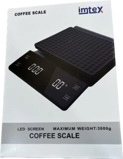 IMTEX - Keukenweegschaal - Koffie Scale - Met Timer - LED Scherm - 3000 Gram - 3 Kilo - Zwart 13 IMTEX - Keukenweegschaal - Koffie Scale - Met Timer - LED Scherm - 3000 Gram - 3 Kilo - Zwart -Merkloos Verkoopwinkel 931x1200 5
