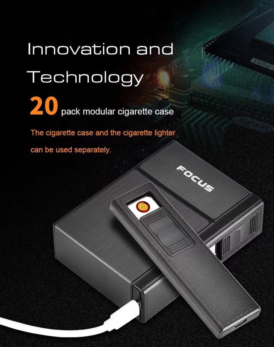 Sigarettenhouder |sigaretten Box | Sigaretten Doosje Met Aansteker | Sigaretten Opbergdoosje | Sigaretten Doosje 20 Stuks |sigaretten Koker | Sigaretten Doosje Metaal | Sigaretten Doosje Zwart| Sigaretten Etui | FOCUS + USB Kabul 7 Sigarettenhouder |sigaretten Box | Sigaretten Doosje Met Aansteker | Sigaretten Opbergdoosje | Sigaretten Doosje 20 Stuks |sigaretten Koker | Sigaretten Doosje Metaal | Sigaretten Doosje Zwart| Sigaretten Etui | FOCUS + USB Kabul - Afbeelding 7