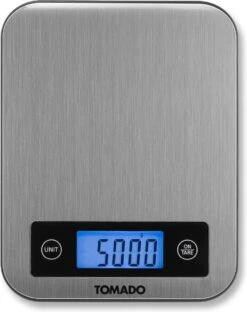 Tomado TKS0101S - Digitale Precisie Keukenweegschaal - Weegvermogen Tot 10 KG - Incl. Batterijen - RVS 6 Tomado TKS0101S - Digitale Precisie Keukenweegschaal - Weegvermogen Tot 10 KG - Incl. Batterijen - RVS -Merkloos Verkoopwinkel 951x1200 2
