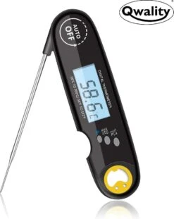 Nauwkeurige Keukenthermometer Met Ophangmagneet – Waterdicht - Digitale BBQ Thermometer - Vleesthermometer Keuken - Kernthermometer - Temperatuur Range -50 °C Tot 300°C - Qwality4u