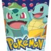 16x Pokemon Themafeest Drinkbekertjes - Wegwerp Drinkbekers Van Karton - Kinderfeestje Tafeldecoratie