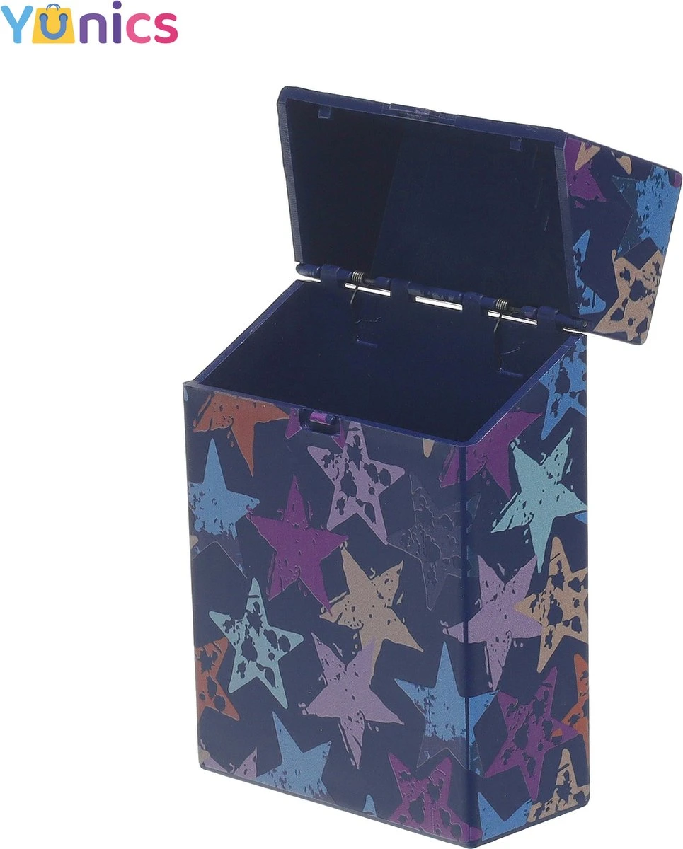 YUNICS ® Sigarettendoosje - Sterren- Sigaretten Houder - Gemaakt Van Hoogwaardig Kunststof 1 YUNICS ® Sigarettendoosje - Sterren- Sigaretten Houder - Gemaakt Van Hoogwaardig Kunststof