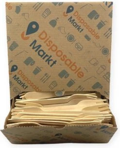 750 Stuks Houten Vork In Dispenser Box - Houten Bestek - Vorken - Bio Vorken - Hout In Dispenserdoos - Dispenser Doos Bestek - Karton Dispenser - Papier Dispenser Box Met Bestek - Cutlery - Biologisch Afbreekbaar - Milieuvriendelijk - FSC - Wegwerp -Merkloos Verkoopwinkel 971x1200 1