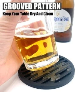 BOTC Siliconen Onderzetters Met Houder - Set Van 10 - Onderzettersset - Onderzetters Voor Glazen - Zwart -Merkloos Verkoopwinkel 979x1200 6