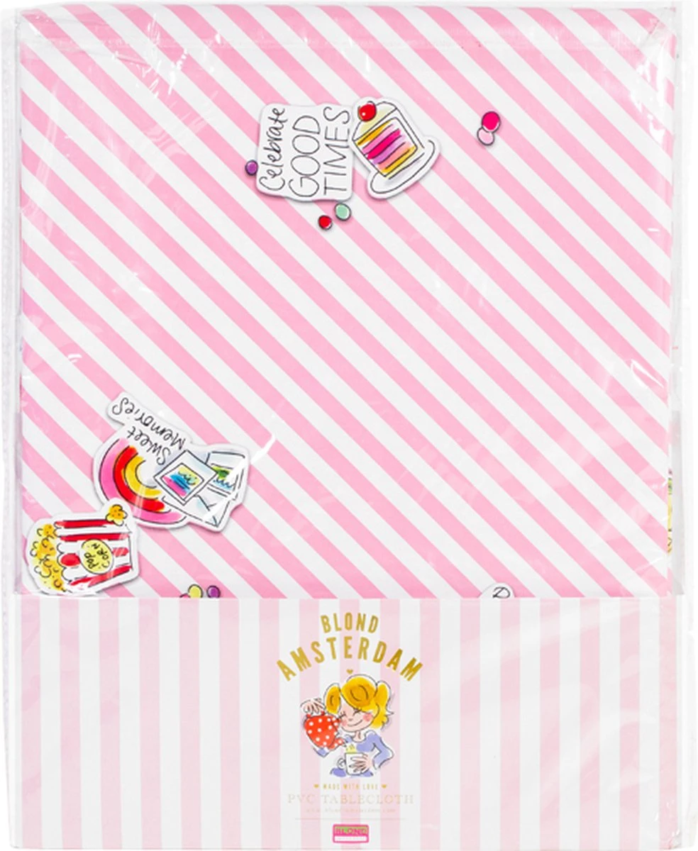 Blond Amsterdam, Even Bijkletsen: Tafelzeil Verpakt 140X240cm 1 Blond Amsterdam, Even Bijkletsen: Tafelzeil Verpakt 140X240cm