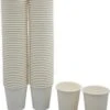 Kartonnen Bekers 200ml - 50 Stuks - Koffie Bekers - Wegwerp Papieren Bekers - Drank Bekers - Milieuvriendelijk