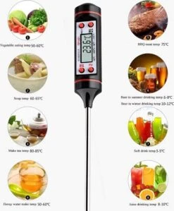 IGOODS - Digitale Vleesthermometer - Keukenthermometers- BBQ Thermometer- Voedselthermometer- RVS -Merkloos Verkoopwinkel 992x1200 1