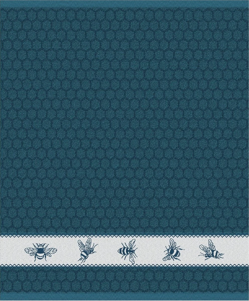 DDDDD Bees - Keukendoek - Petrol - 6 Stuks 2 DDDDD Bees - Keukendoek - Petrol - 6 Stuks - Afbeelding 2